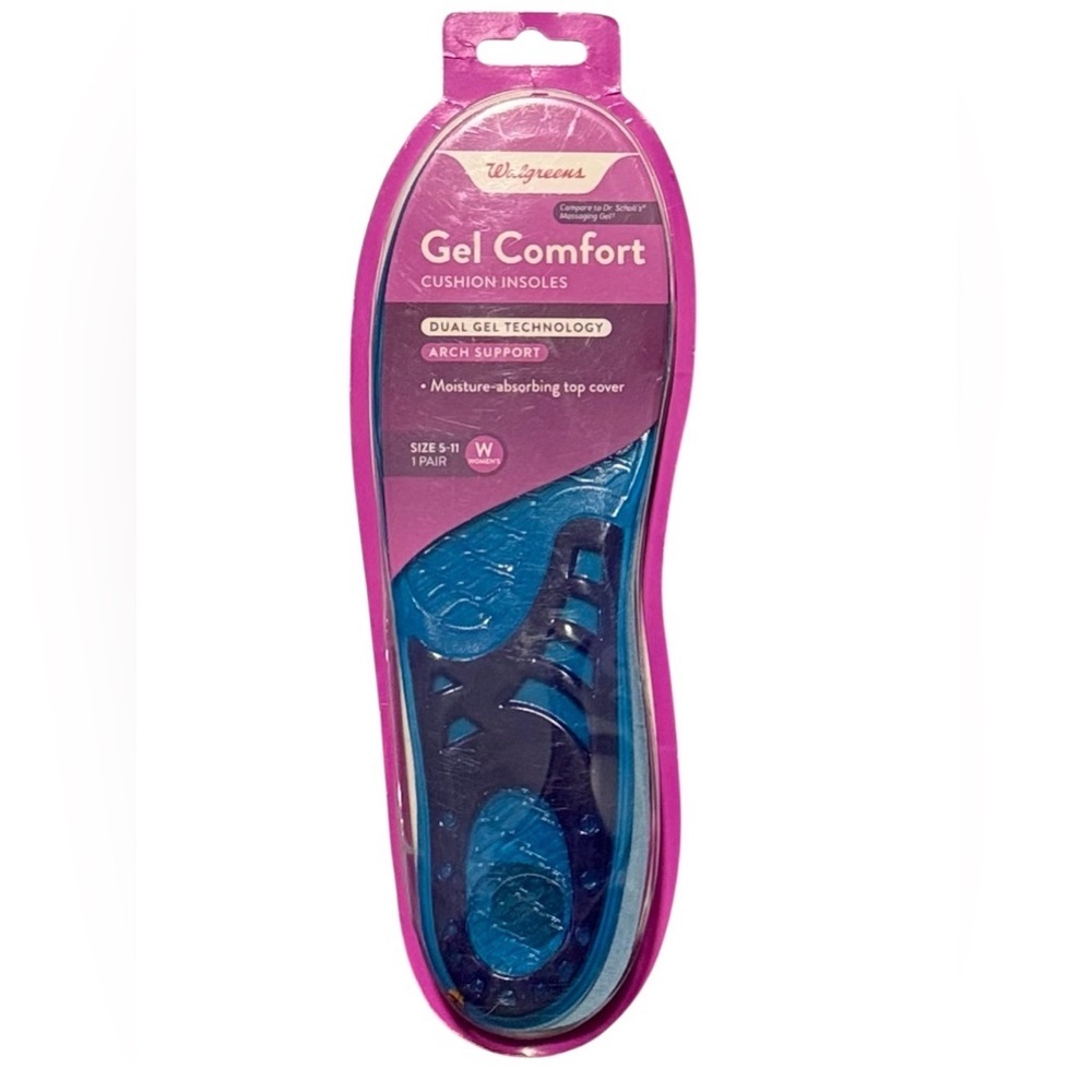 Gel Comfort Cushion Insoles - Blue